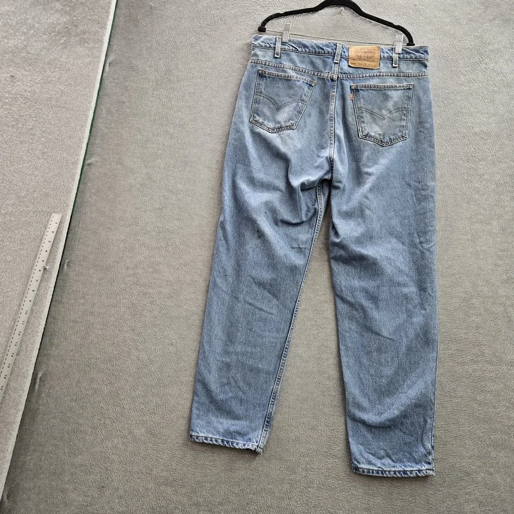 VINTAGE Levi's 550 Men Jeans 38X30 Relaxed Fit Tapered Leg Orange Tab 90s READ